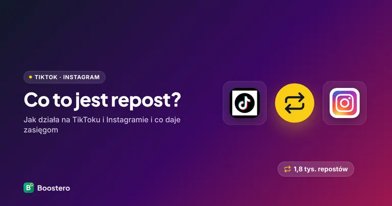 Okładka: Repost na TikToku i Instagramie — co to jest i jak działa w 2026