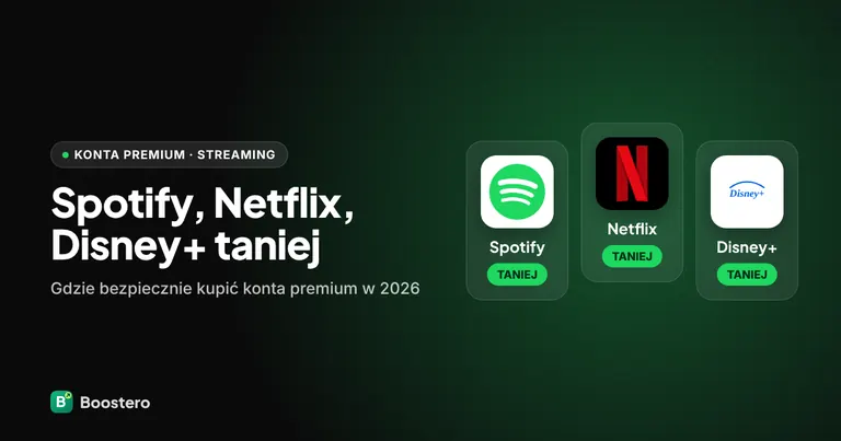 Okładka: Spotify Premium, Netflix, Disney+ tanio — gdzie kupić konta w 2026?